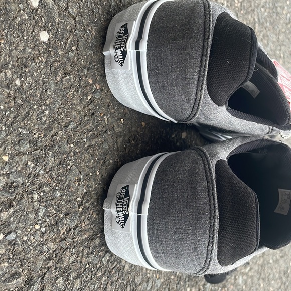 Grey and black mens vans mens 8 womens 10 - Picture 3 of 7